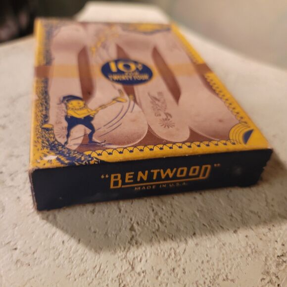 Bentwood Spoons Box w/21 Spoons Antique Sanitary Economical Elf Graphic - Picture 2 of 8